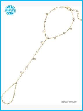 Gold Plated Hand Chain Bracelet Elegant Layered Stacking Festival Everyday Wear